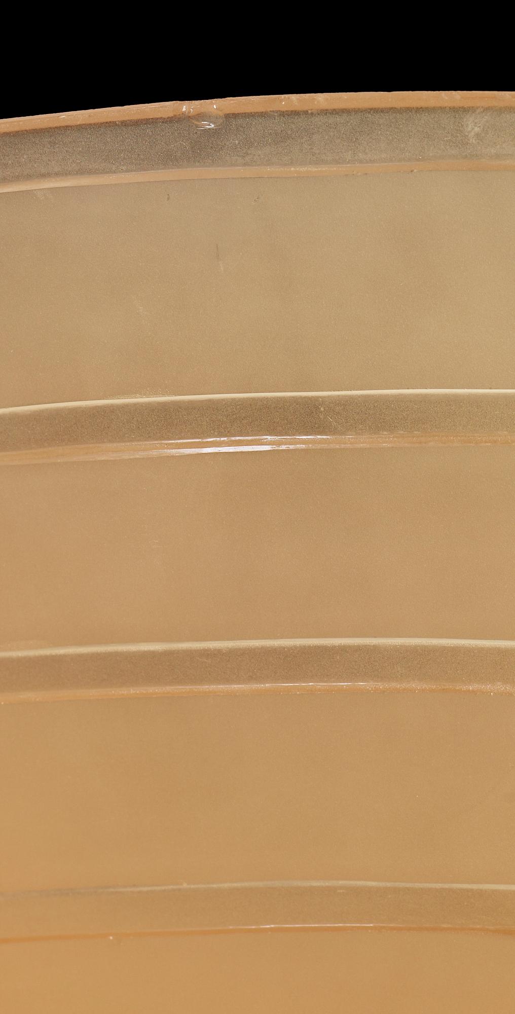 TAKLAMPA, glas, Sverige, 1930-tal. H 55.