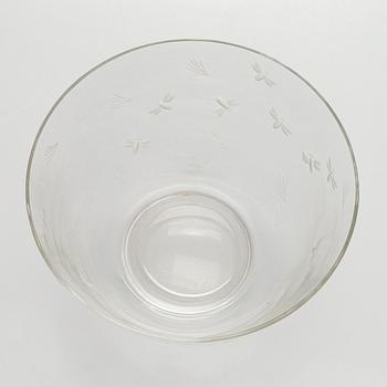 Arttu Brummer, A glass bowl signed  A. Brummer -35 Oy Riihimäki.