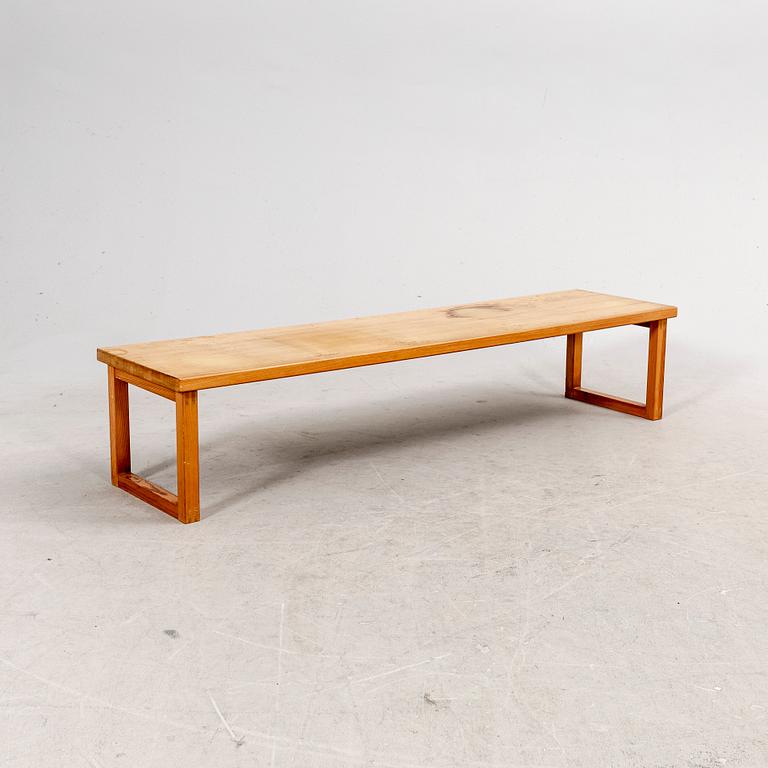 A pine 1970s bench.