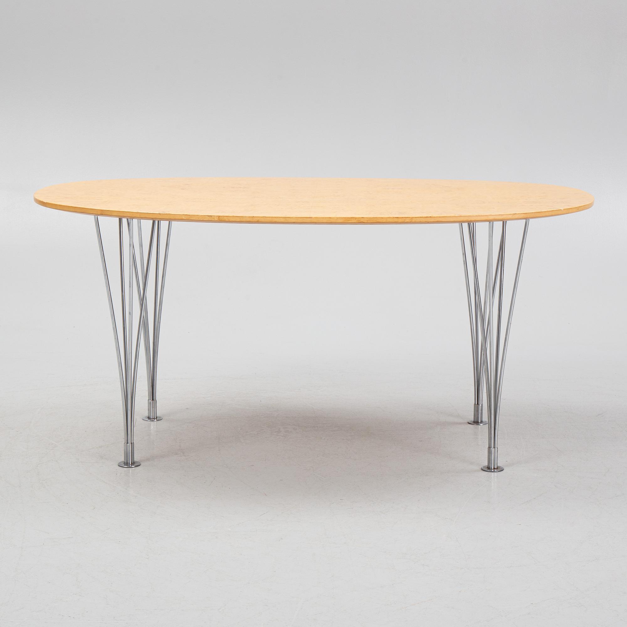 Bruno Mathsson & Piet Hein, matbord, "Superellips", Mathsson International, Värnamo, Sweden.