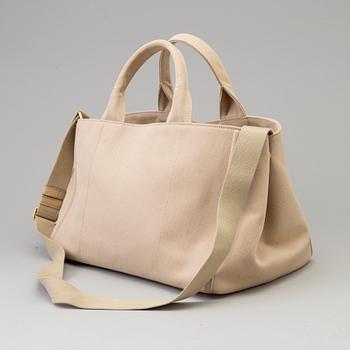 Prada canapa canvas Gardener's tote bag.