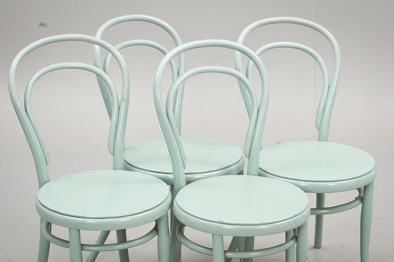 STOLAR, 4 st, böjträ, Thonet, tidigt 1900-tal.
