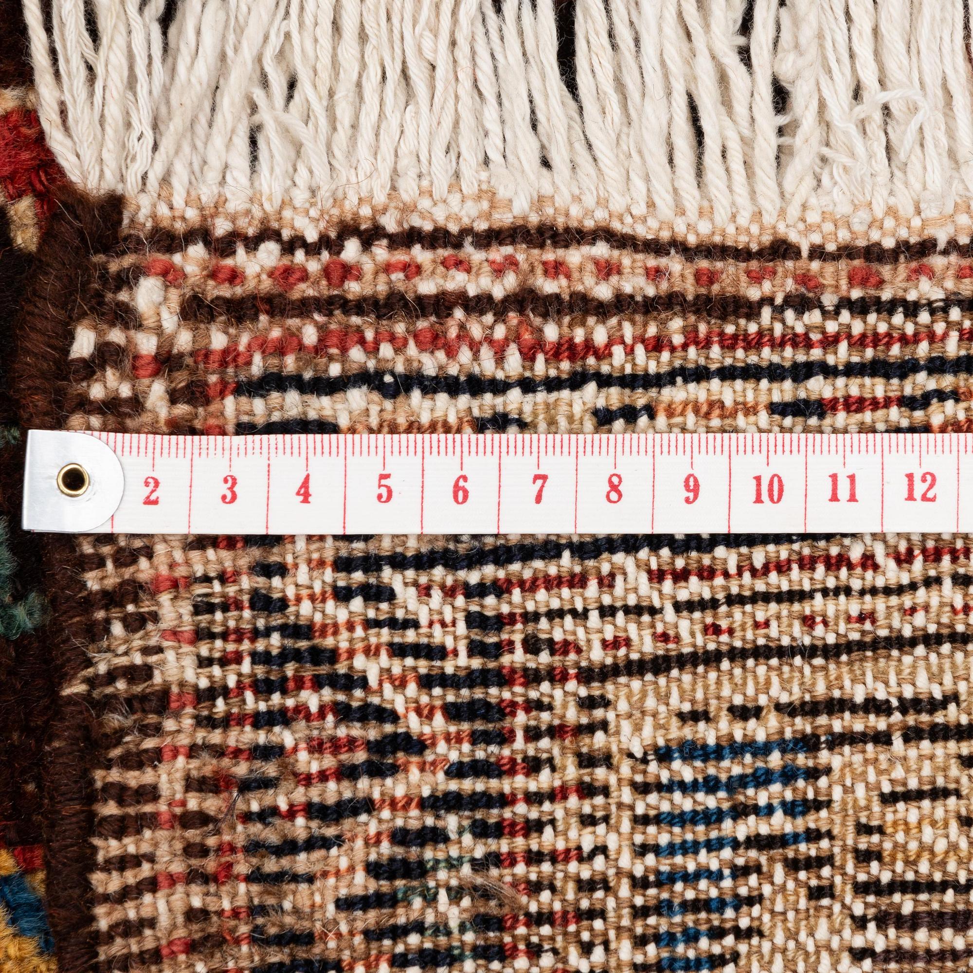 An antique Chadegan rug, Isfahan area, c. 193 x 123 cm.