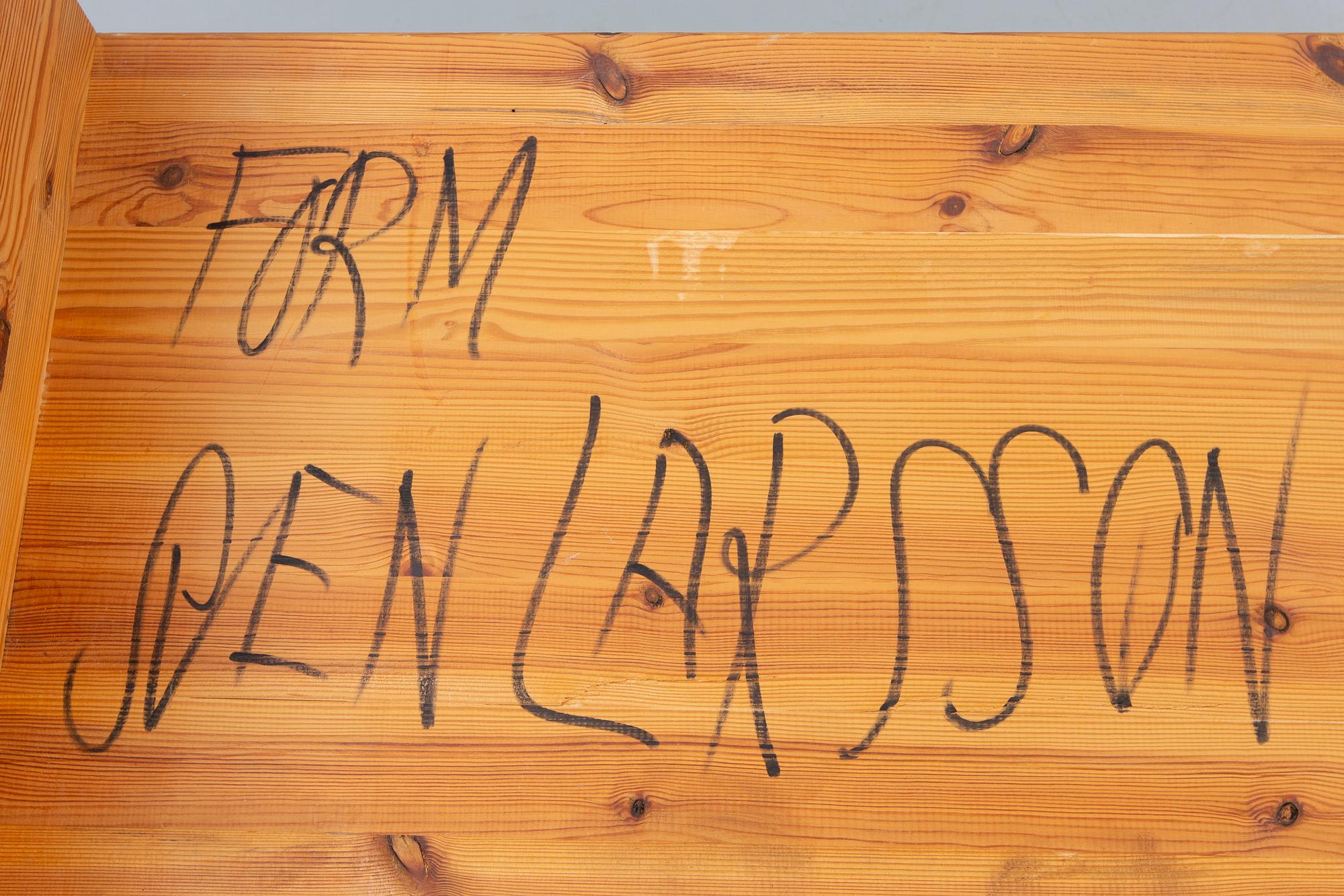 Sven Larsson, a pine 1970s bench.