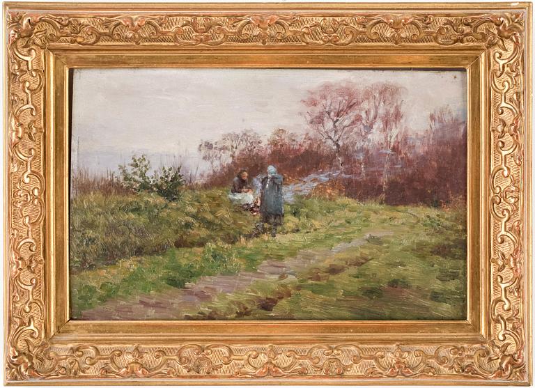 JOSEPH-FELIX BOUCHOR. Olja på pannå, signerad och daterad 1890.