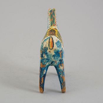 A painted pine Dala Horse, first half of the 20th Century.