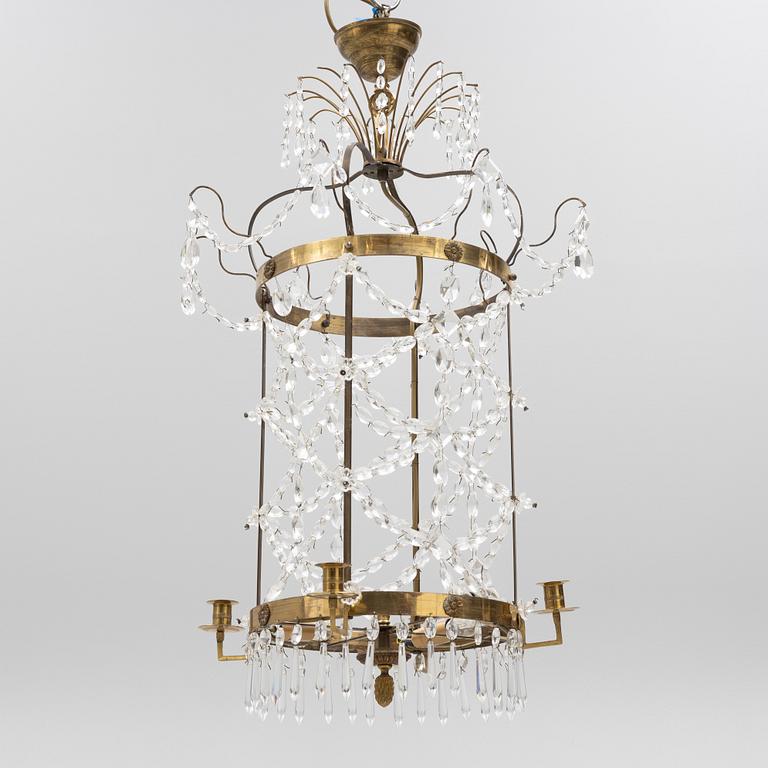 Ljuskrona, för fyra ljus, 1800-tal, Louis XVI-stil.