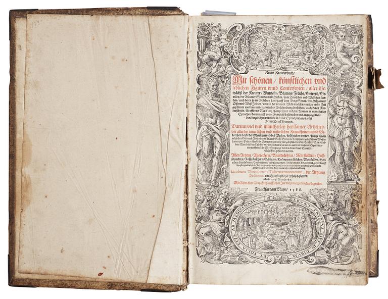 JACOBUS THEODOUS TABERNAEMONTANUS(1520-1590), Neuw Kreuterbuch, mit schönen, künstlichen.., Frankfurt 1588-91.