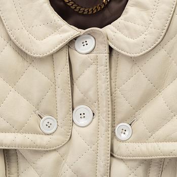 Burberry, a quilted lambskin jacket, size 38.
