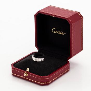 Cartier, sormus, "Love", 18K valkokultaa, briljanttihiottuja timantteja.