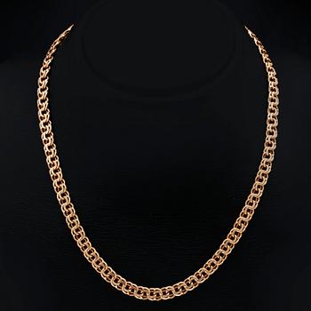 An 18K gold chain. 38g.