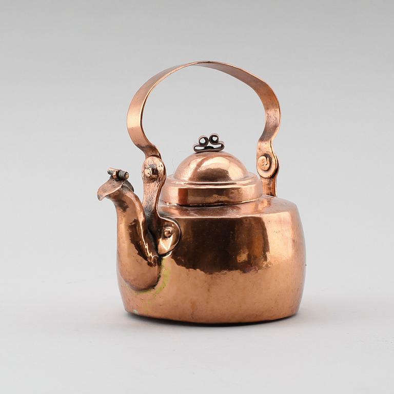 KAFFEPANNA, koppar, 1800-tal.