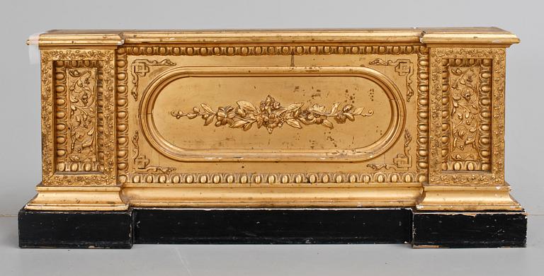 GOLVSPEGEL med KONSOL, nyrokoko, 1800-tal.