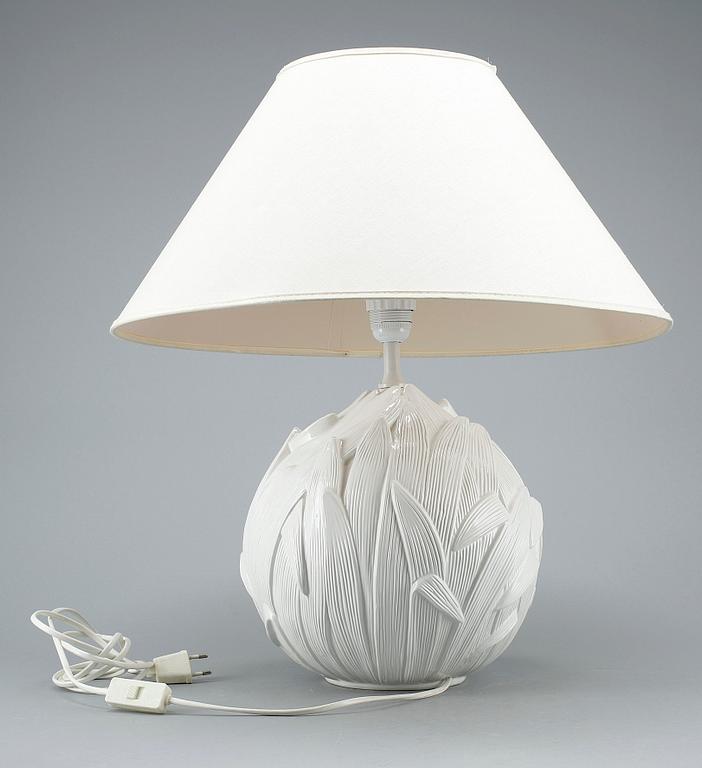 BORDSLAMPA, keramik, 1900-talets andra hälft.