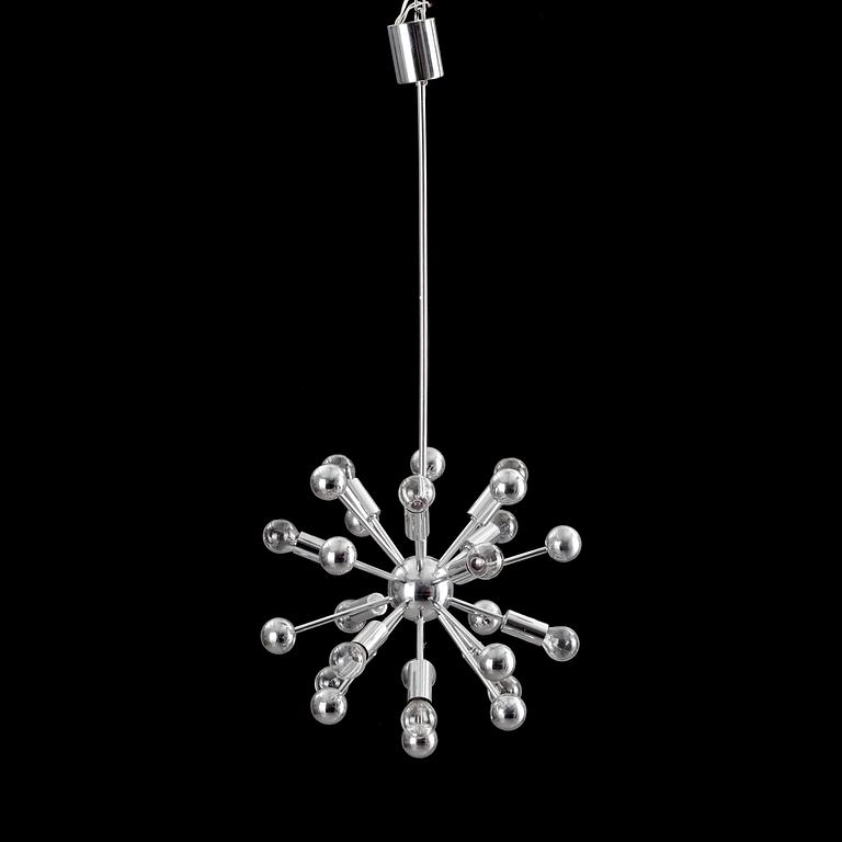 TAKLAMPA, "Sputnik", 1970-tal. Höjd 88 cm.