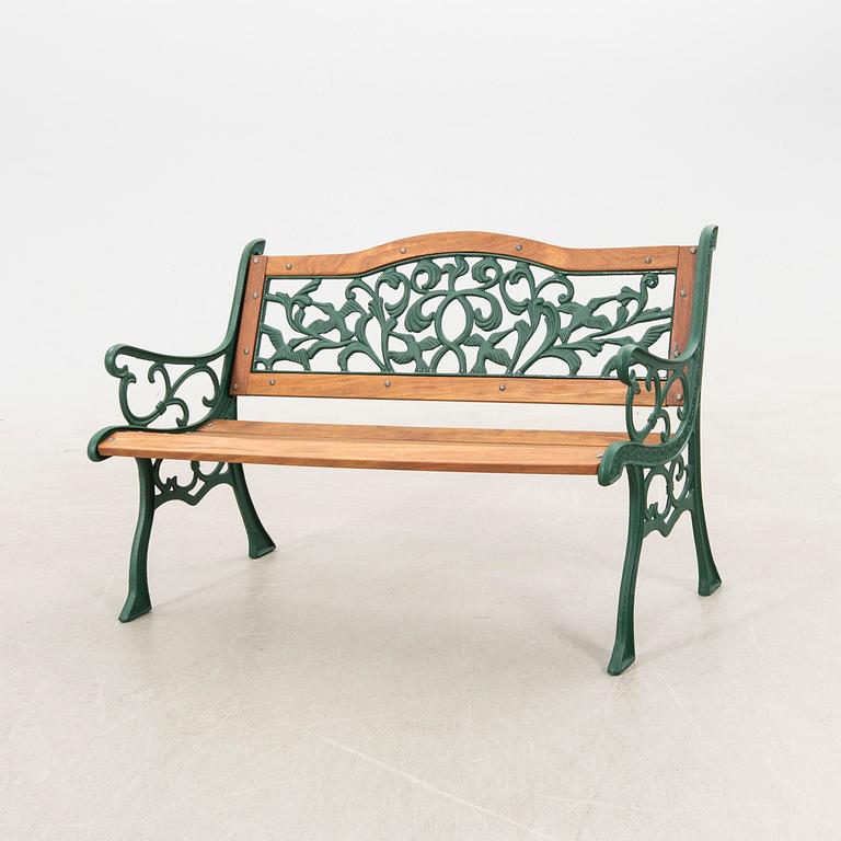 Garden bench, 20th century.