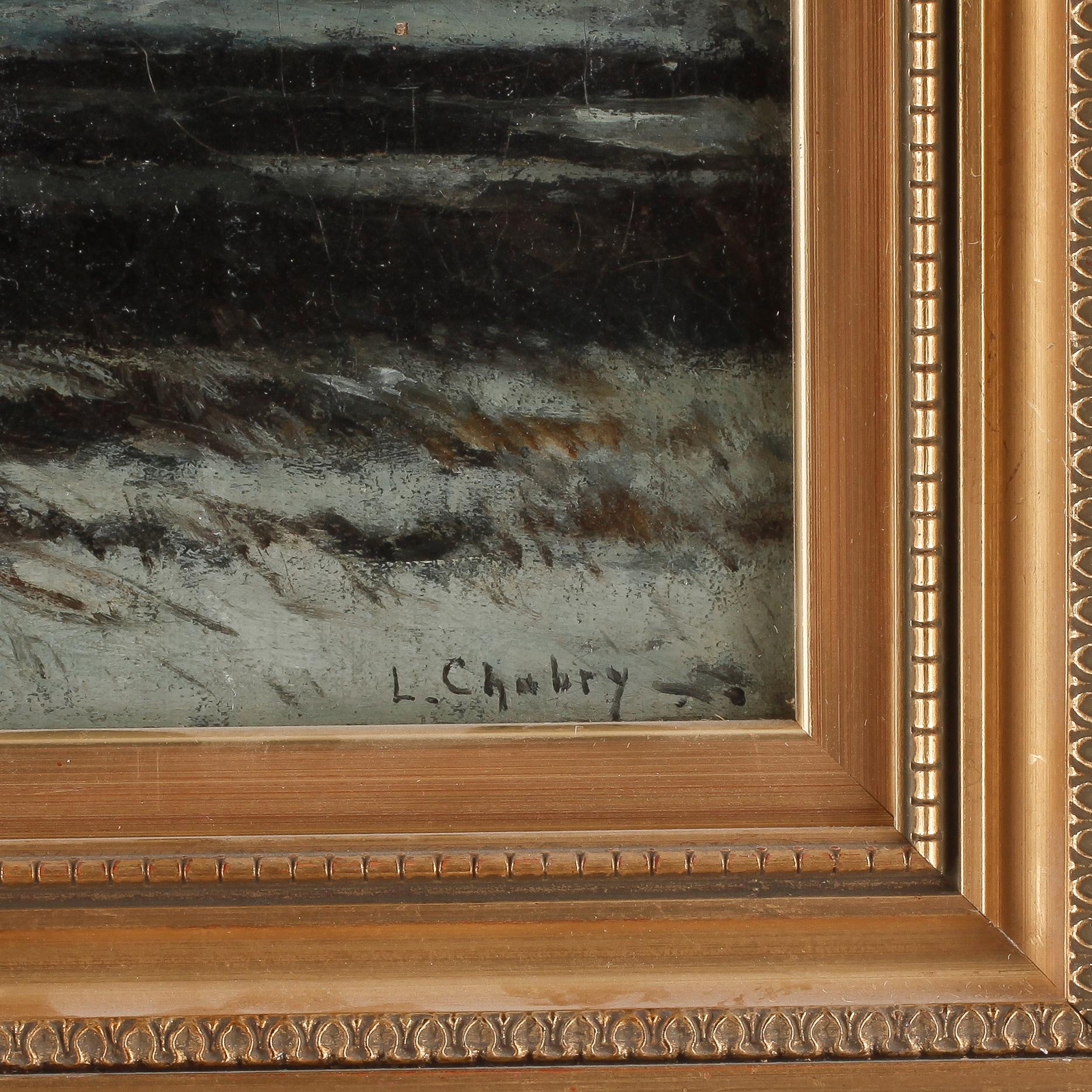 LÉONCE CHABRY, olja på duk, signerad.