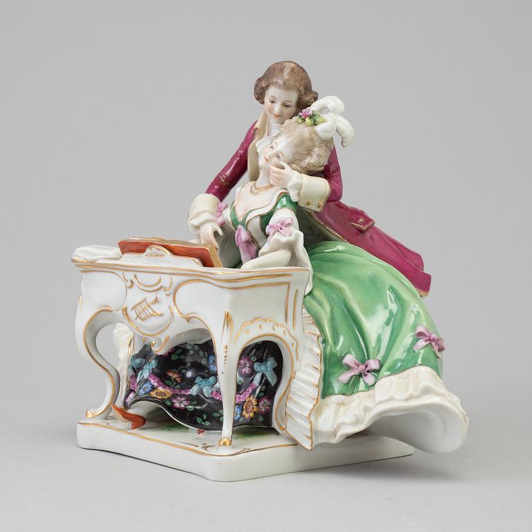 A Scheibe-Alsbach porcelain figure group, Germany, 1940s.