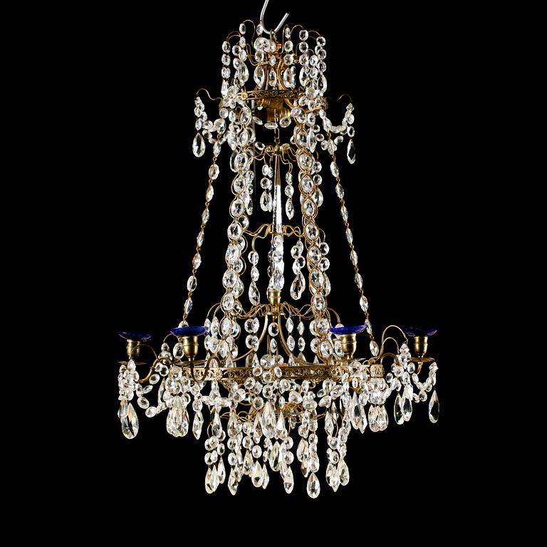 LJUSKRONA, Hagamodell, gustaviansk stil, 1900-talets första hälft, höjd 85 cm.