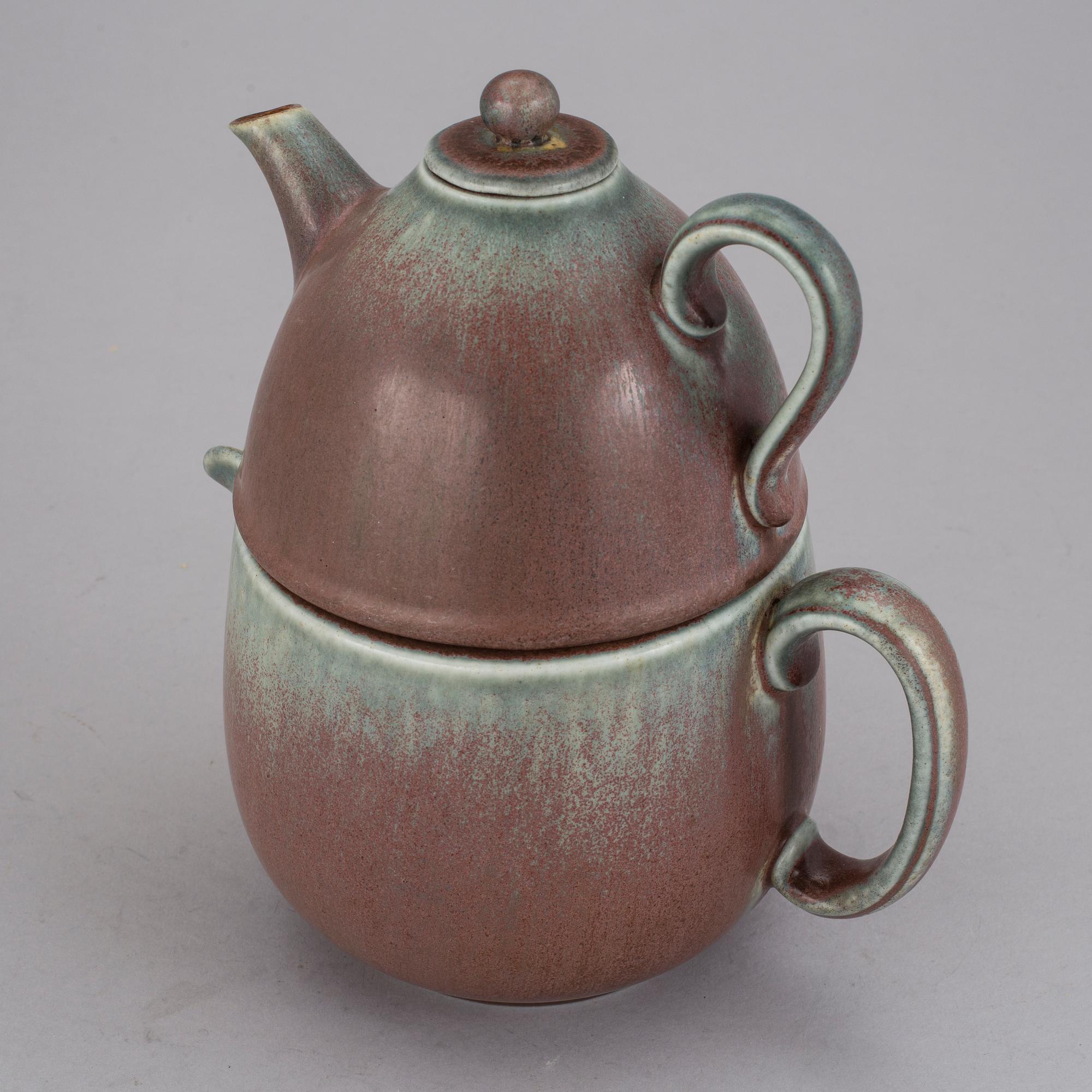 TEKANNA, stengods, Gunnar Nylund, Rörstrand.