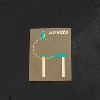 Enzo Mari, a set of four 'Tonietta' chairs for Zanotta, Italy.