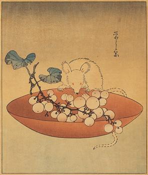 Hosada Eishi, after, a colour woodblock print, Japan, presumably 1930's.