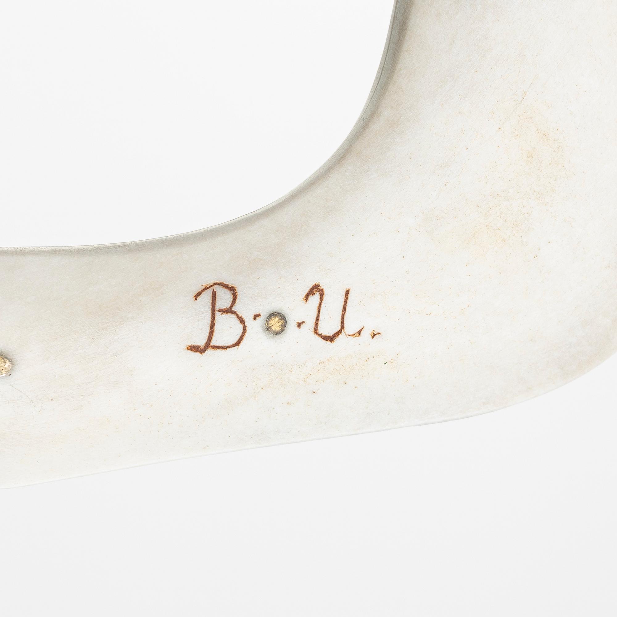Bengt Olaf Unga, half-horn knife, signed.