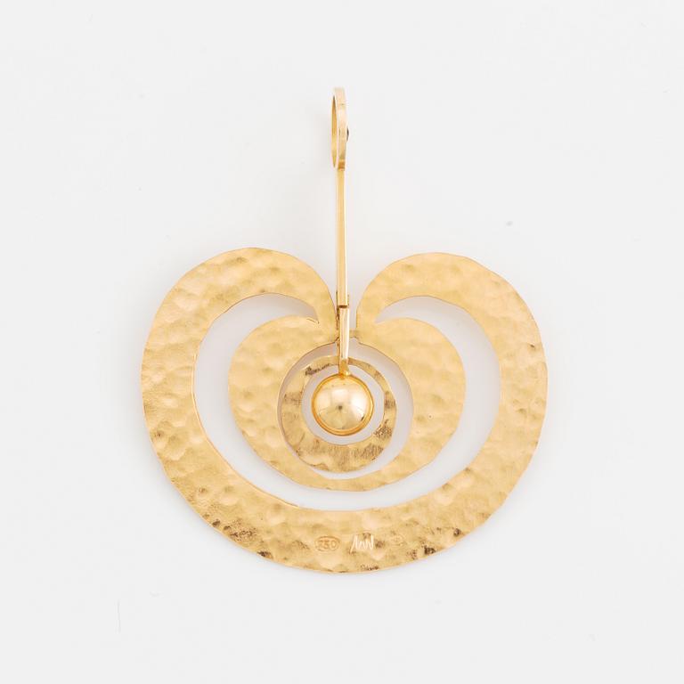 Tapio Wirkkala, hänge, "äpple", 18K guld.