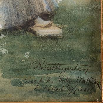 Robert Thegerström, A summer day in the garden.