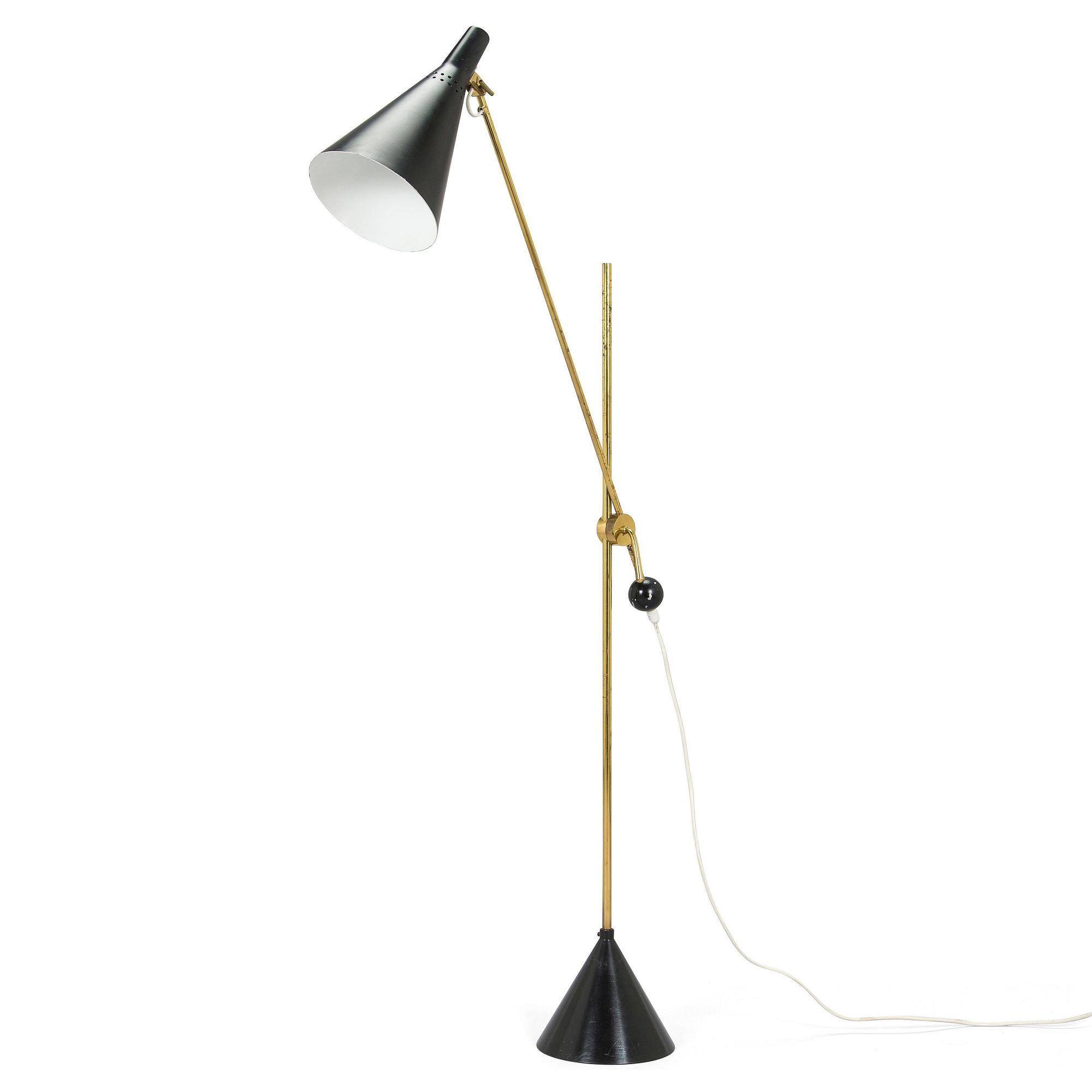 Tapio Wirkkala, A mid-20th-century 'K 10-11' floor light for Idman.