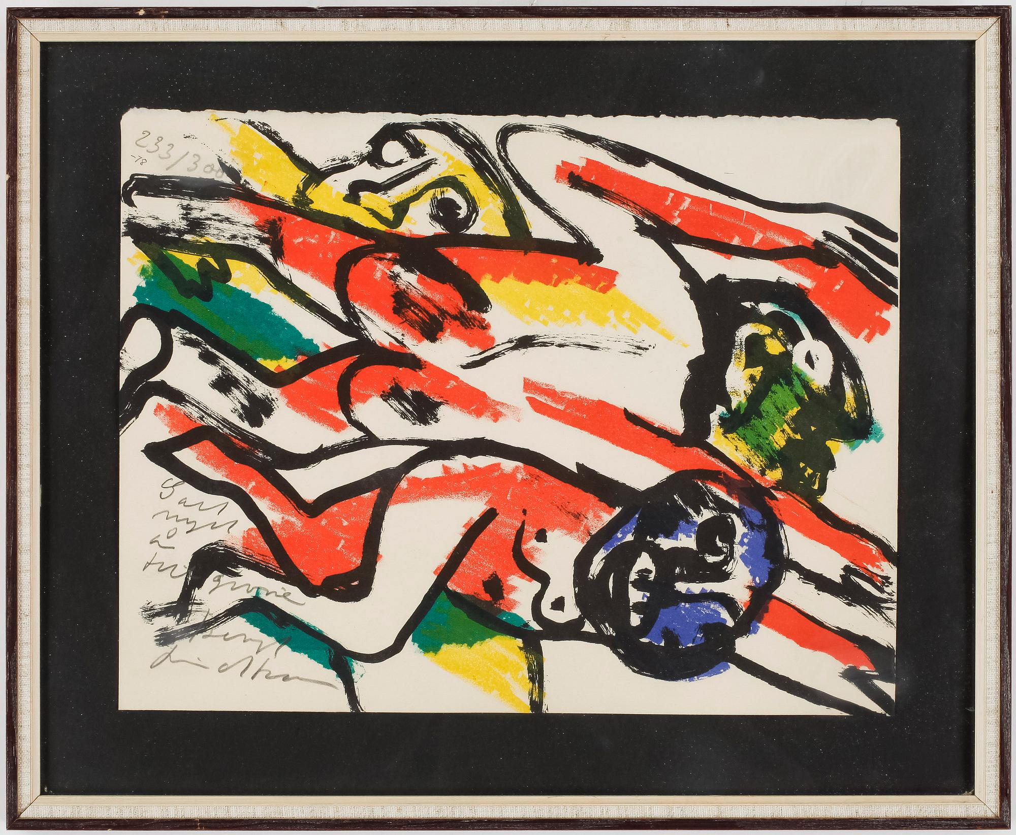 BENGT LINDSTRÖM, färglitografi, signerad och numrerad 233/300, daterad -78.