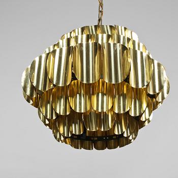 TAKLAMPA, troligen Werner Schou, Coronell elektro, Danmark, 1900-talets andra hälft, höjd ca 31 cm.