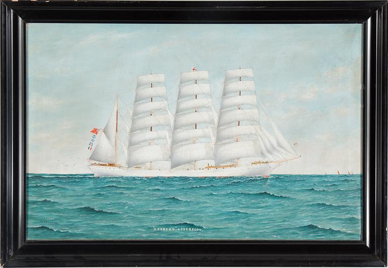 UNKNOWN ARTIST, oil on canvas, signed J H Güthersteinand dated 1902.