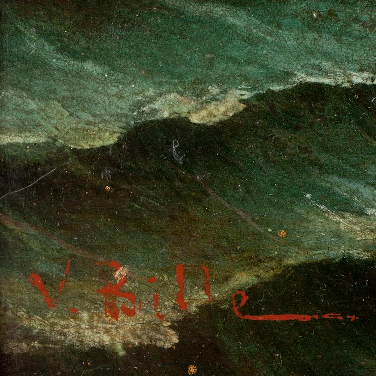 WILLY BILLE . Oil on panel. Sign V. Bille.