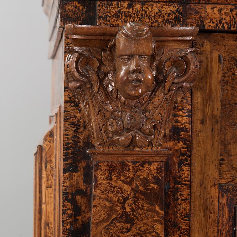 A Swedish 18th century Baroque cupboard.