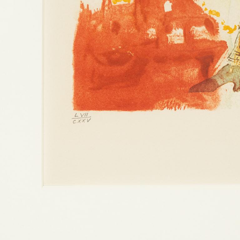 Salvador Dalí, lithograph in colours, 1970, signed LVII/CXXV.
