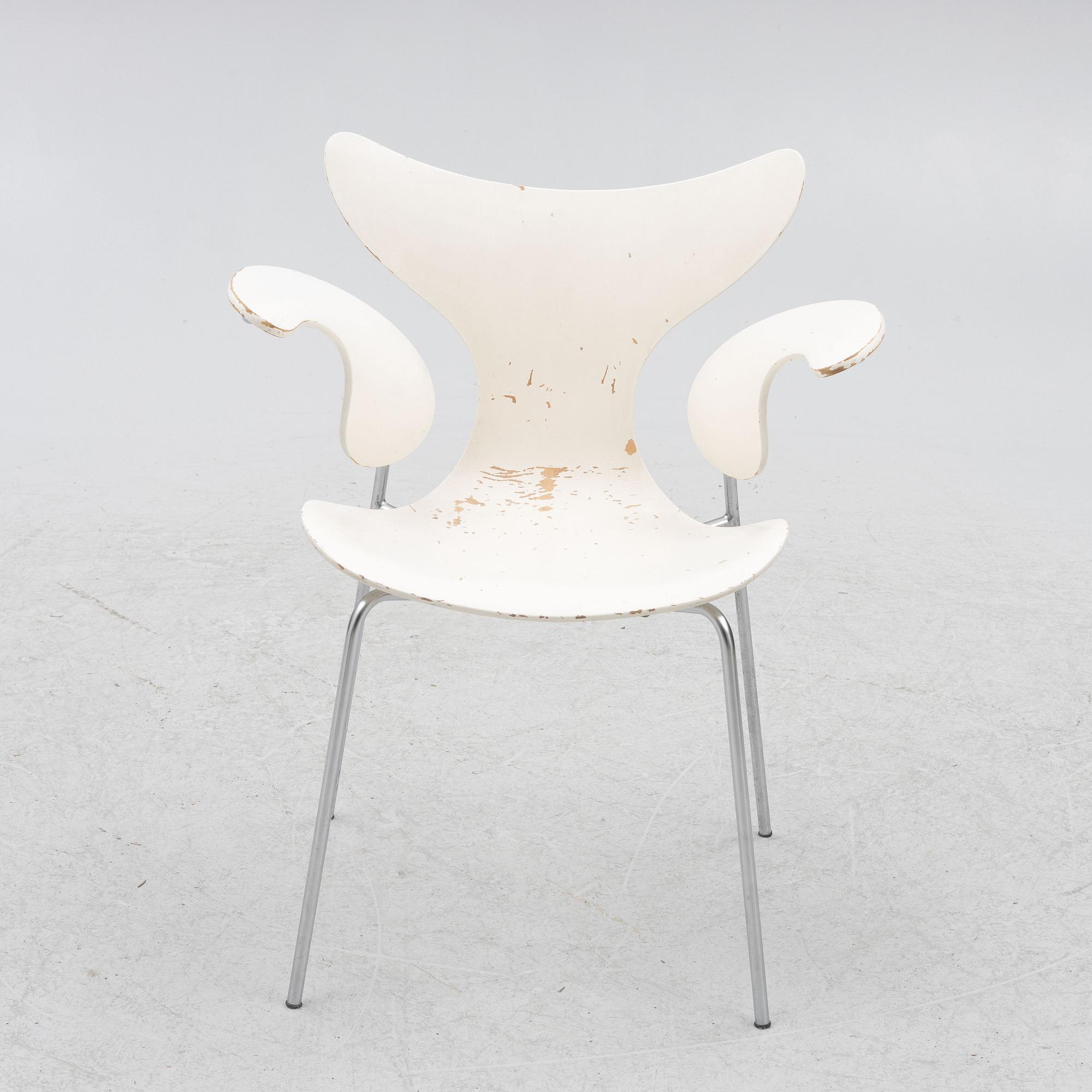 Arne Jacobsen, a chair, 'The Lily', Fritz Hansen, Denmark, second half of the 20th Century.