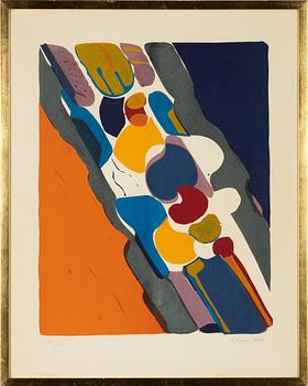 Leida Rives-Elfvén, lithograph in colours, 1967, signed 111/115.