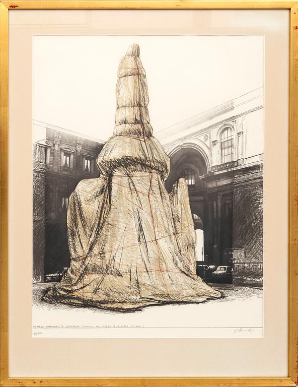 Christo & Jeanne-Claude, lithograph signed and numbered 244/999.