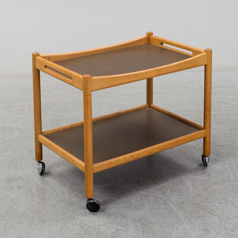 HANS J WEGNER, a oak serving trolley, Denmark.