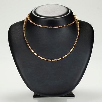 HALSSMYCKE, 14K guld, kontrollstämplar N. Westerback. Vikt 21,9 g.