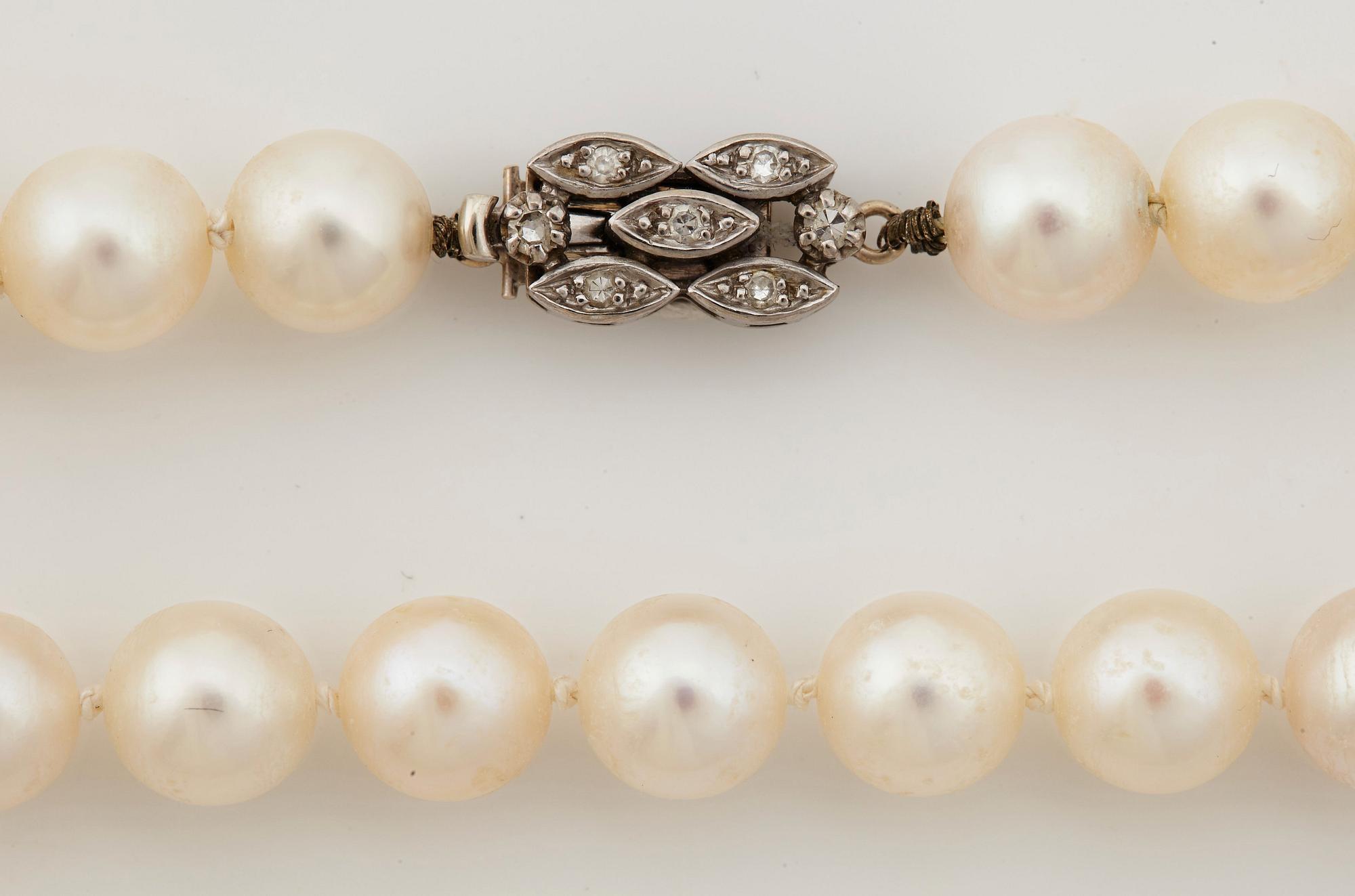 COLLIER, med odlade pärlor.