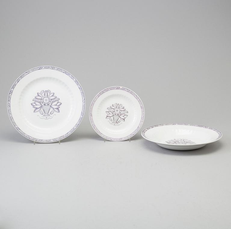 WILHELM KÅGE, service, porcelin, 29 pcs, 'Vas', Gustavsberg, mid 20th century.