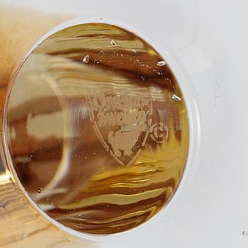 Gunnar Cyrén, 11 wine glasses, "Nobel", Orrefors, Sweden.