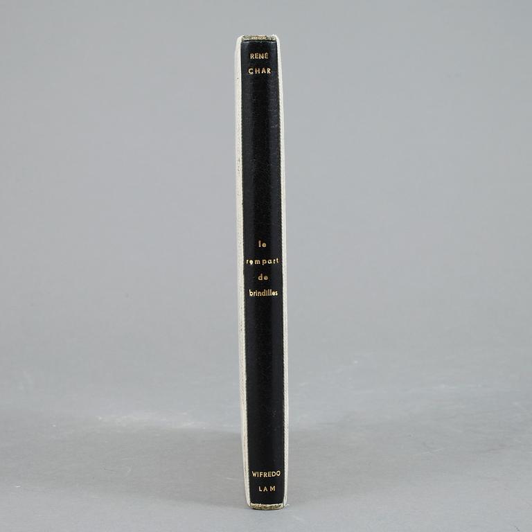 WIFREDO LAM, Le rempart de brindilles, av René Char, signerad, numrerad 86/100, Louis Broder, Paris 1953.