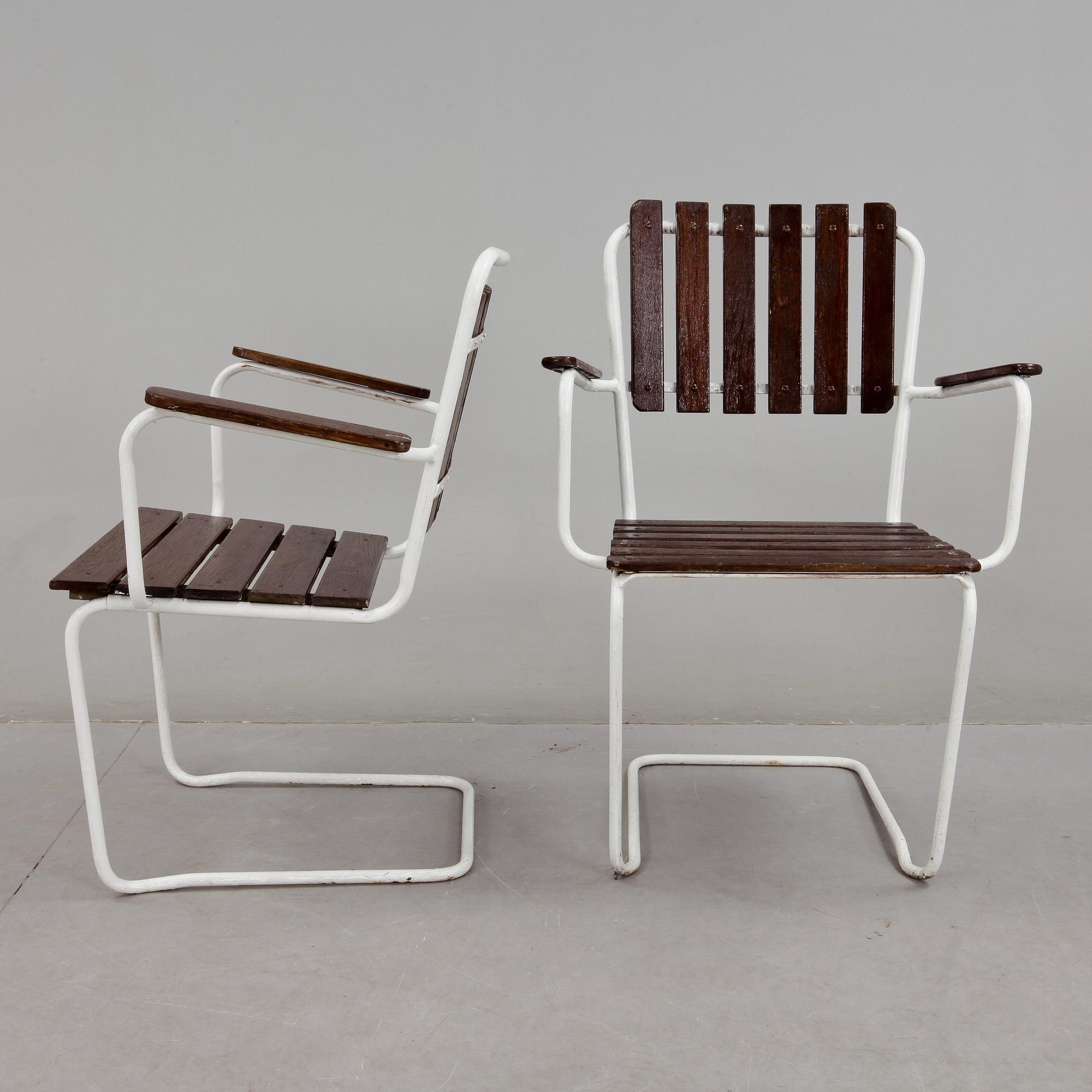 TRÄDGÅRDSGRUPP, 6 delar, 1950-tal.