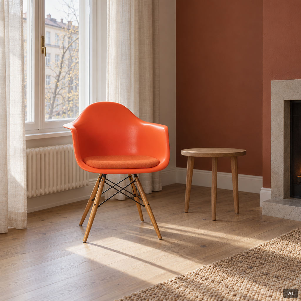 Charles & Ray Eames, karmstolar, 6 st, "Plastic armchair DAW", Vitra.