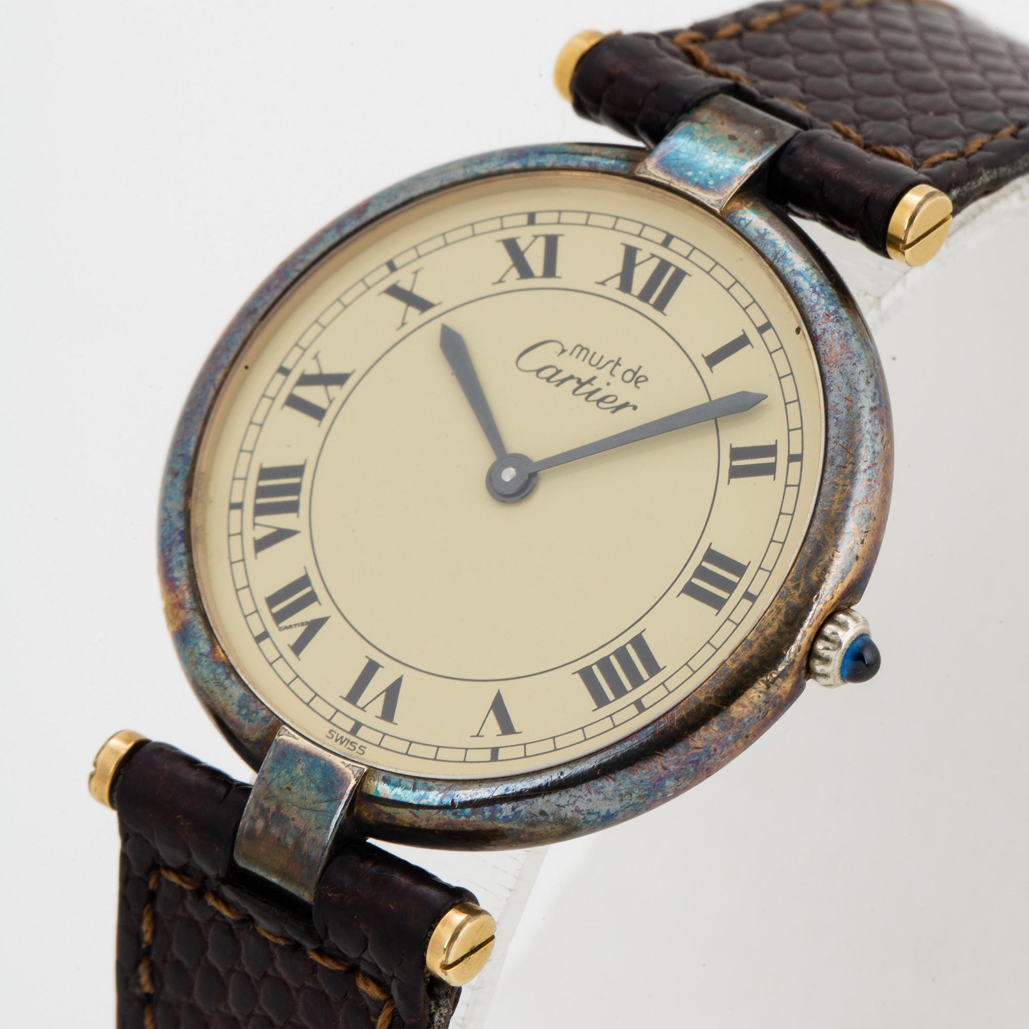 CARTIER, wristwatch 30 mm.