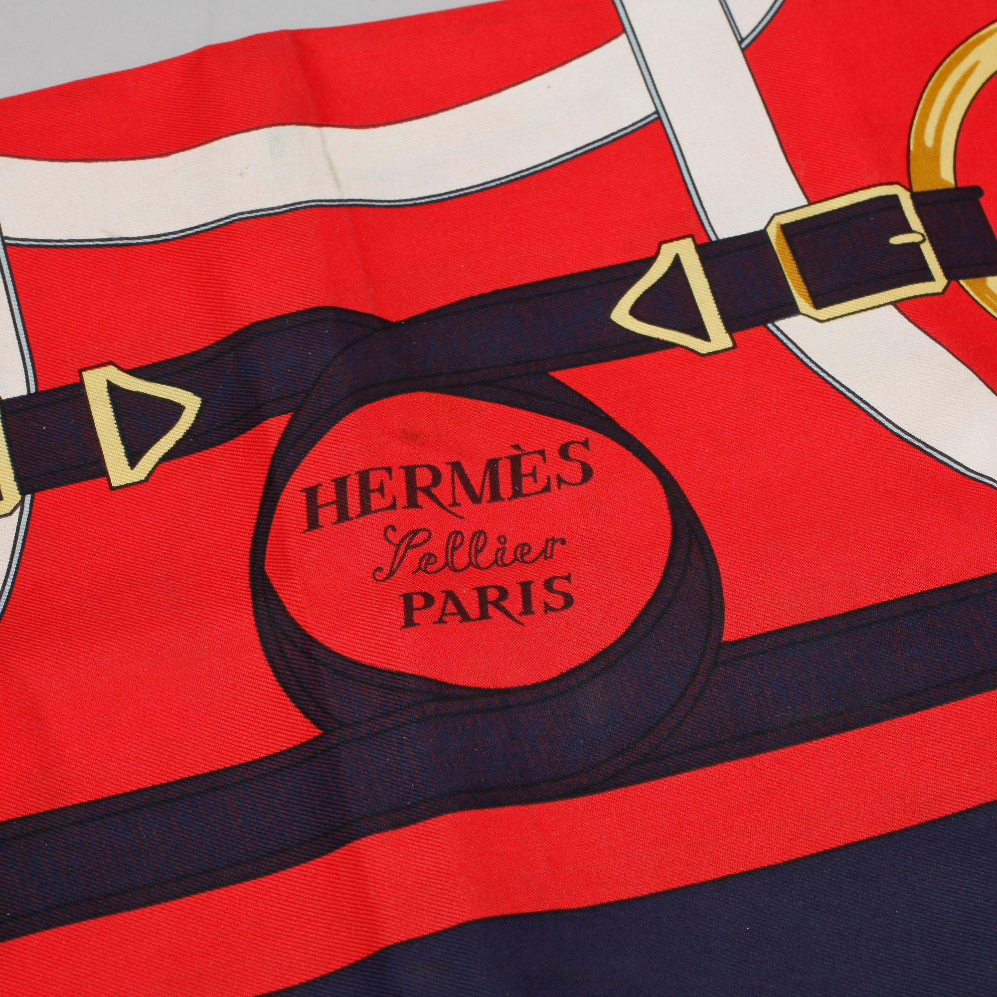 SCARF, siden, "Eperon d'Or", Hermès, Paris.