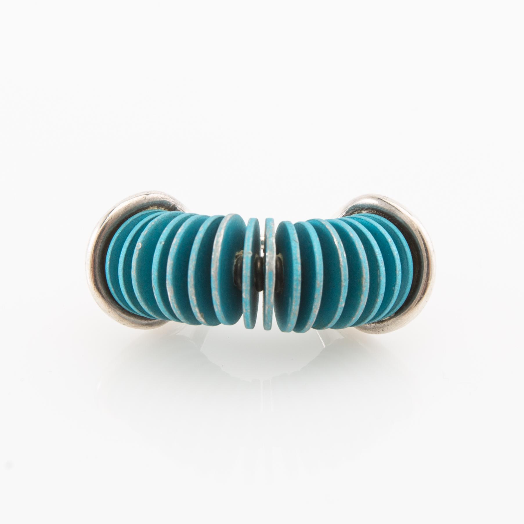 Peter de Wit, Ring sterlingsilver och aluminium, Linköping sent 1990-tal.